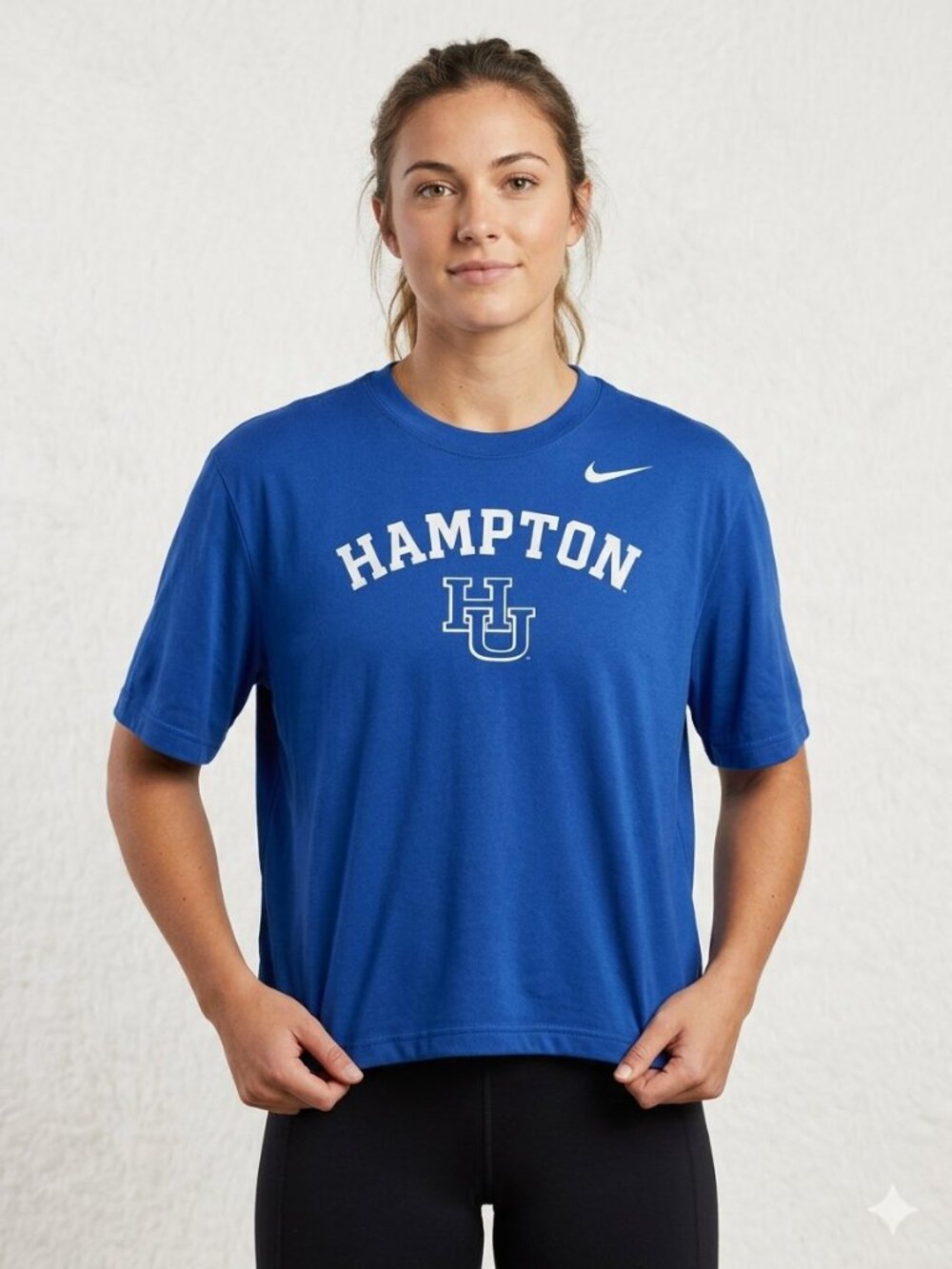 Women’s Nike Hampton University Royal Blue Boxy  T-Shirt - Size L